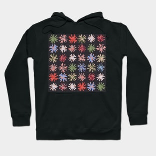 Daisy Chain on dark charcoal background Hoodie